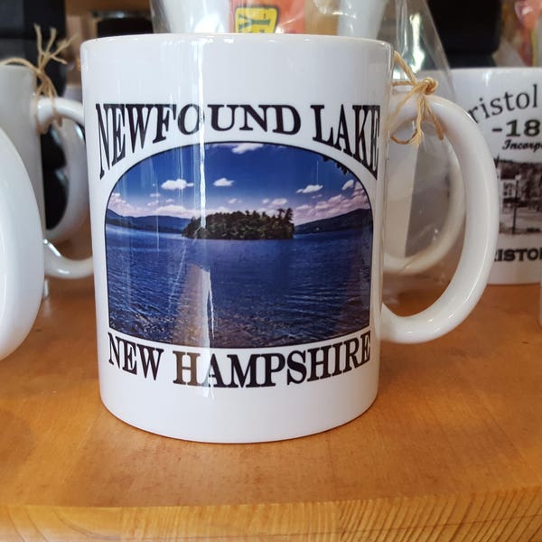 Newfound Lake Belle Island   New Hampshire  Coffee Mug, Frosted Mug, Mason Jar