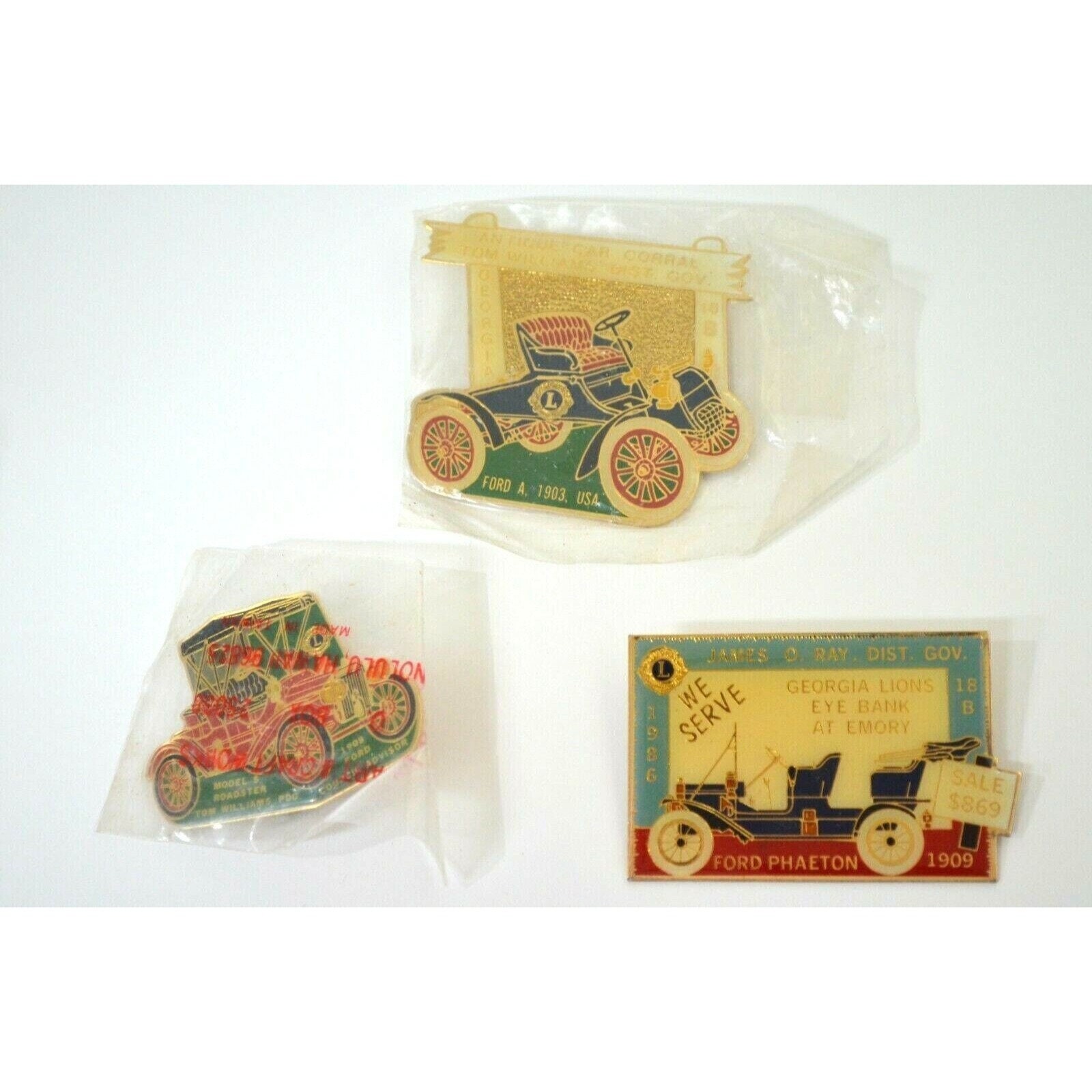 Lot De Broches Auto Vintage - Épingles Revers Et Chapeau Collection