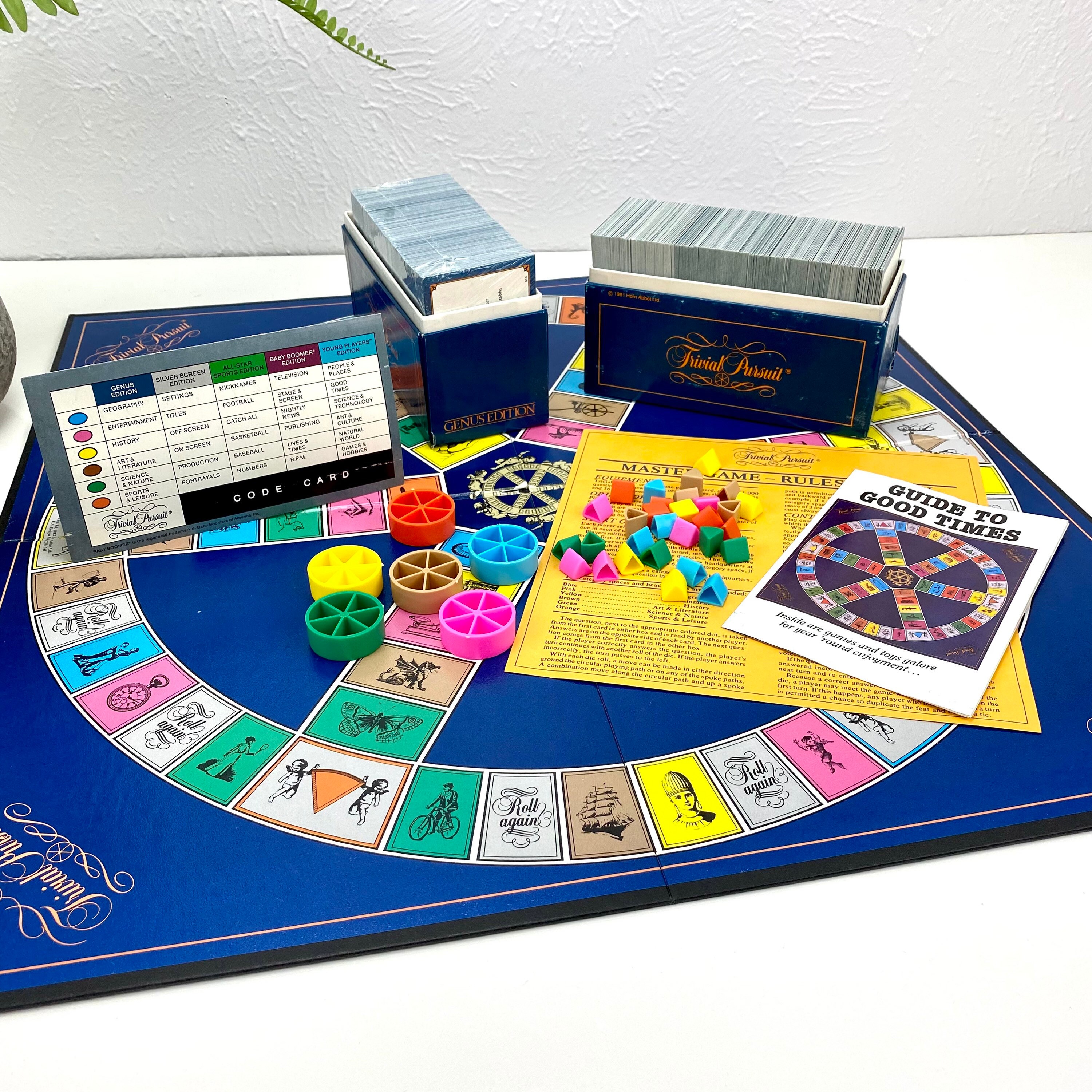 Trivial Pursuit Game Pieces Master Genus Edition Game Etsy