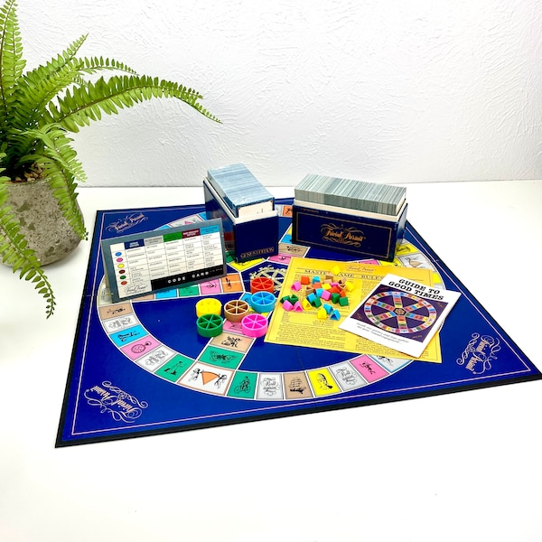 Trivial Pursuit Game Pieces - Master Genus Edition - Game Board - Trivia Cards - Family Game Night - 1981 Board Game - No Storage Box