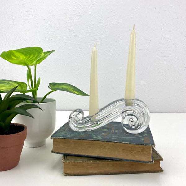 Glass Candleholder Etsy
