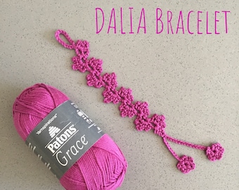 Dalia Armband PDF Häkelanleitung: Boho Armreif, Freundschaftsarmband