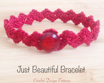 Modèle de bracelet au crochet : bijoux délicats, ras-de-cou et bracelet de cheville (modèle PDF)