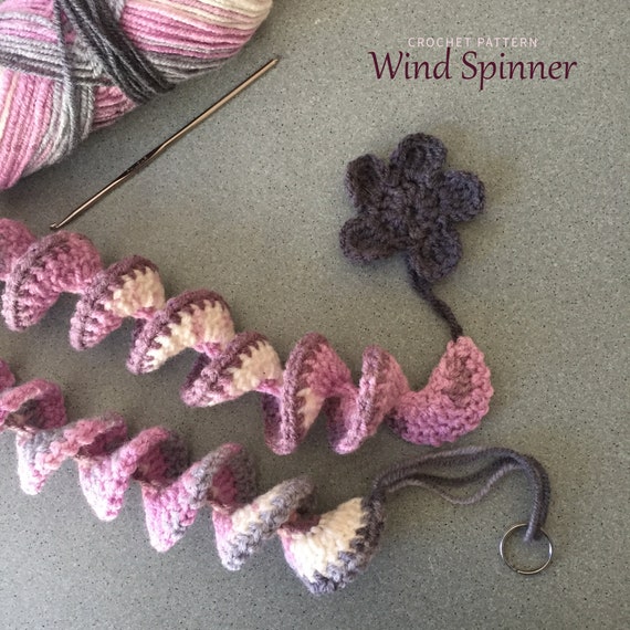 Wind Spinner, Crochet Spinner, Yard Art, Fiber Art, Yard Decor