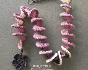 Crochet Flower Wind Spinner Pattern: Garden Decor (PDF Pattern)