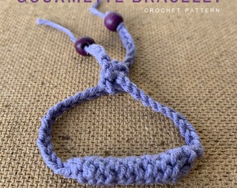 Gourmette Bracelet Crochet Pattern: Easy DIY Jewelry (PDF pattern)