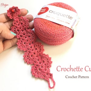 Crochette Cuff / Bracelet Pattern for beginners