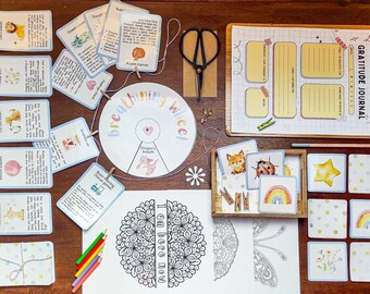 Kids' Mindfulness and Meditation Printable Card Pack