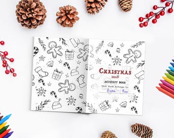 Christmas Activity Pack Xmas Printable Coloring Book Instant Activity Book Christmas Eve Box Stocking Filler Children Activities Xmas favors