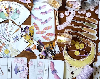 Halloween Themed Early Learning Printable Morning Basket Pack