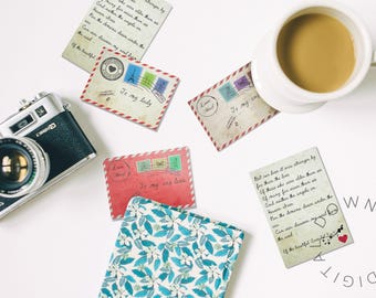 tiny envelopes with note cards, tiny note card, boyfriend notes, boyfriend love letter, lunchbox notes, printable note cards, tiny envelopes