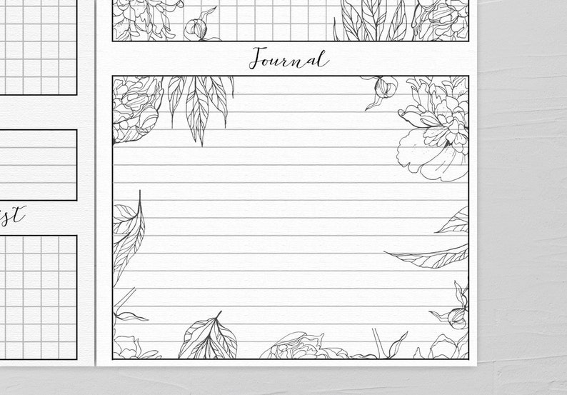 Daily Planner, Printable, Student Planner, Travelers Notebook, Midori ...