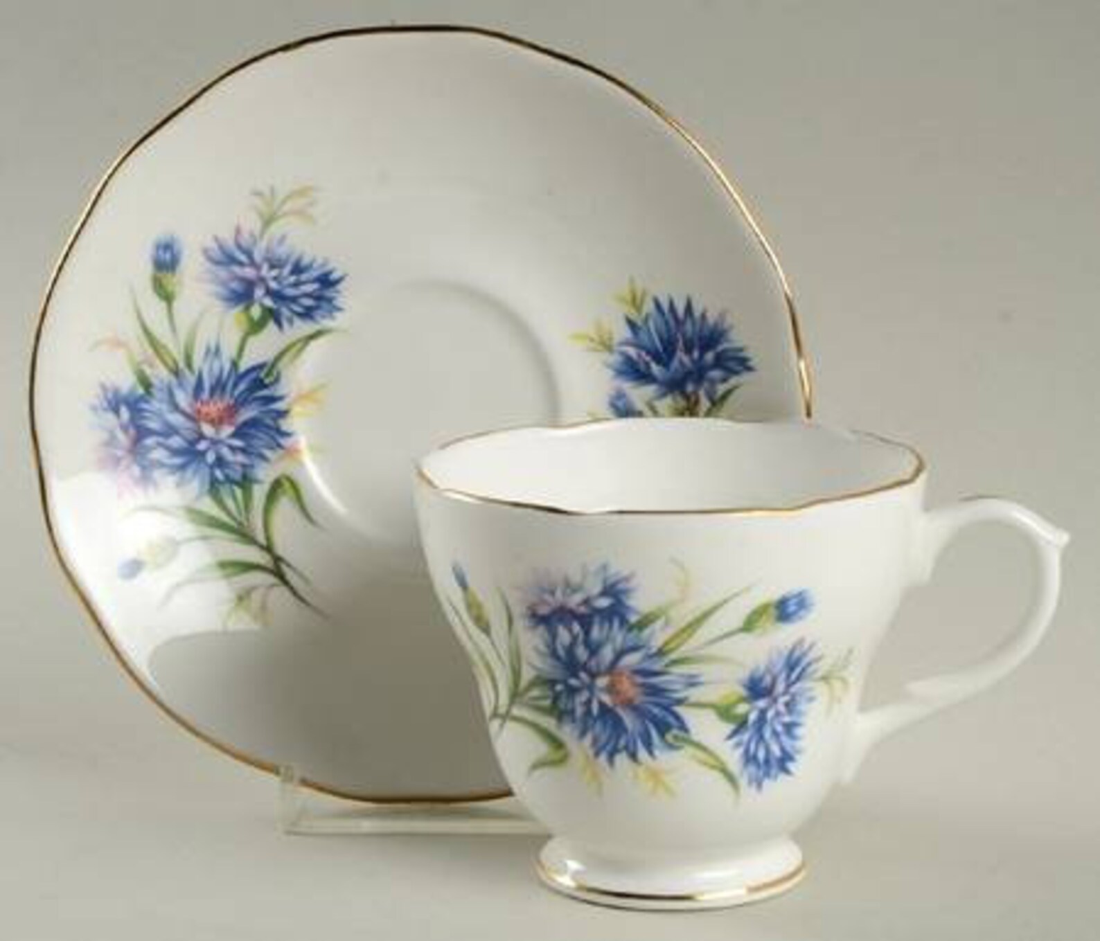 Duchess Bone China Tea Cup and Saucer Pattern 112 Blue Etsy
