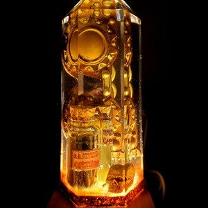 Steampunk Fantasy crystal tower, resin art, resin decor, handmade art, altar decor, home decor, table decor, decor, steampunk decor