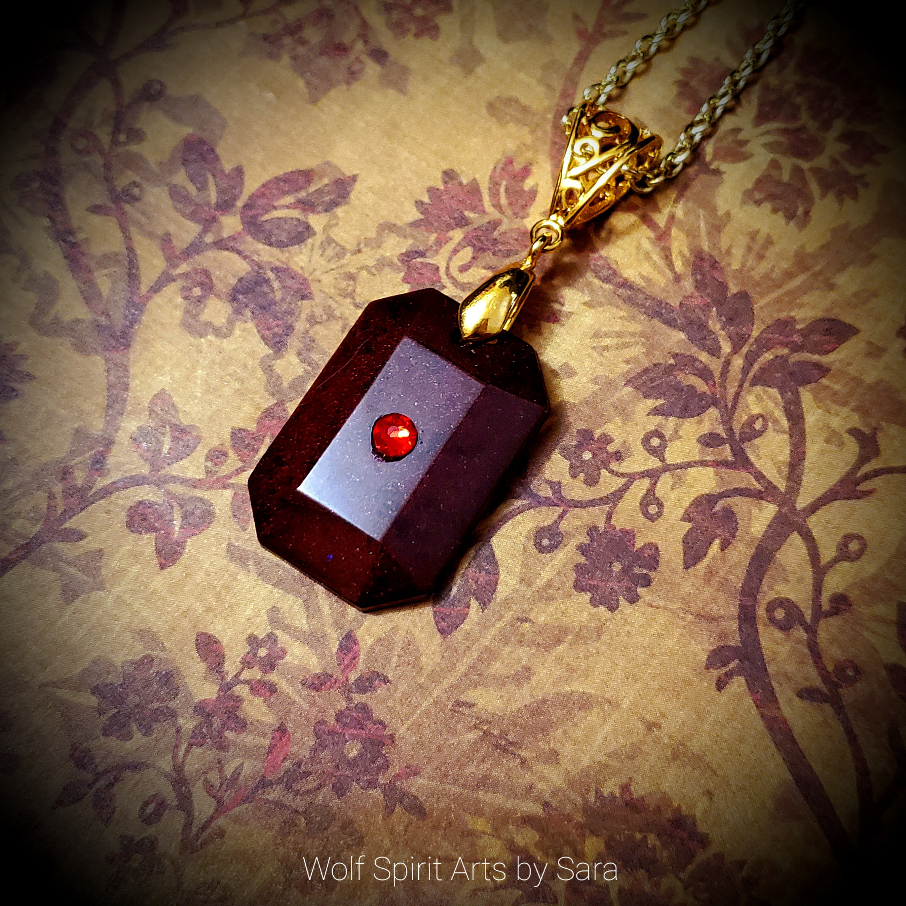 Blood Drops Collection Pendants, Resin Jewelry, Resin