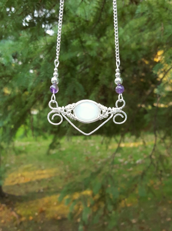 Ciondolo Artigianale In Rame Con Crisantemo Naturale - Wire Wrap Fatto A Mano - India