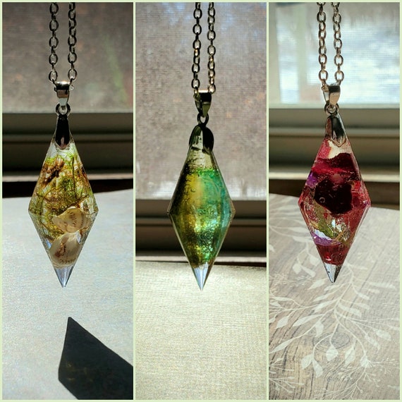 Resin Pendulum Pendants Resin Jewelry Crystal Necklace Handmade Jewelry Resin Crystal Necklace Resin Crystal Jewelry Orgone Pendant Etsy Ireland