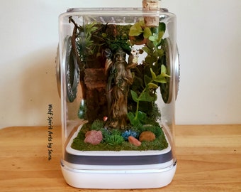 Made-to-Order Medium jumping spider enclosure, jumping spider decor, jumping spider enclosure accessories, jumping spider, arboreal, custom