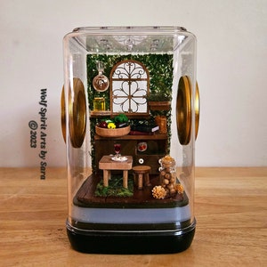 Made-to-Order XS Cozy Cottage Juvenile jumping spider enclosure,jumping spider decor,jumping spider enclosure accessories,jumping spider