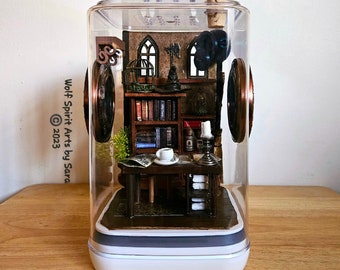 Recinto para arañas saltarinas inspirado en HP, hecho a medida, decoración para arañas saltarinas, accesorios para recintos para arañas saltarinas, arañas saltarinas