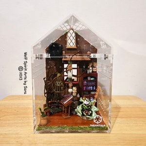 Recinto para arañas saltarinas inspirado en HocPoc, hecho a medida, decoración para arañas saltarinas, accesorios para recintos para arañas saltarinas, arañas saltarinas