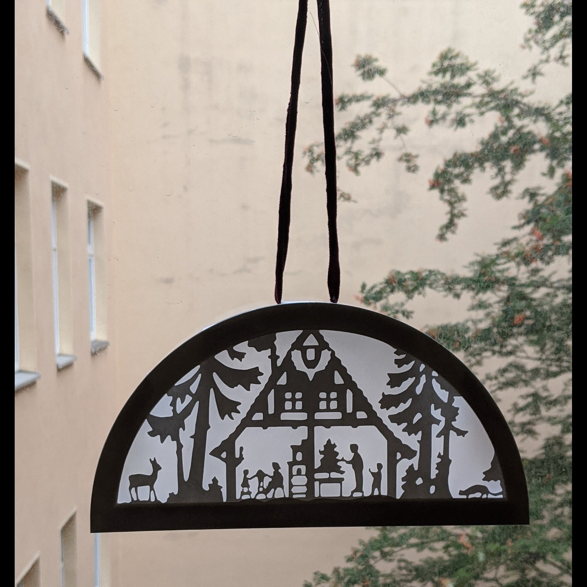 Plotter File Window Picture/table Decoration/light Box Cottage in the