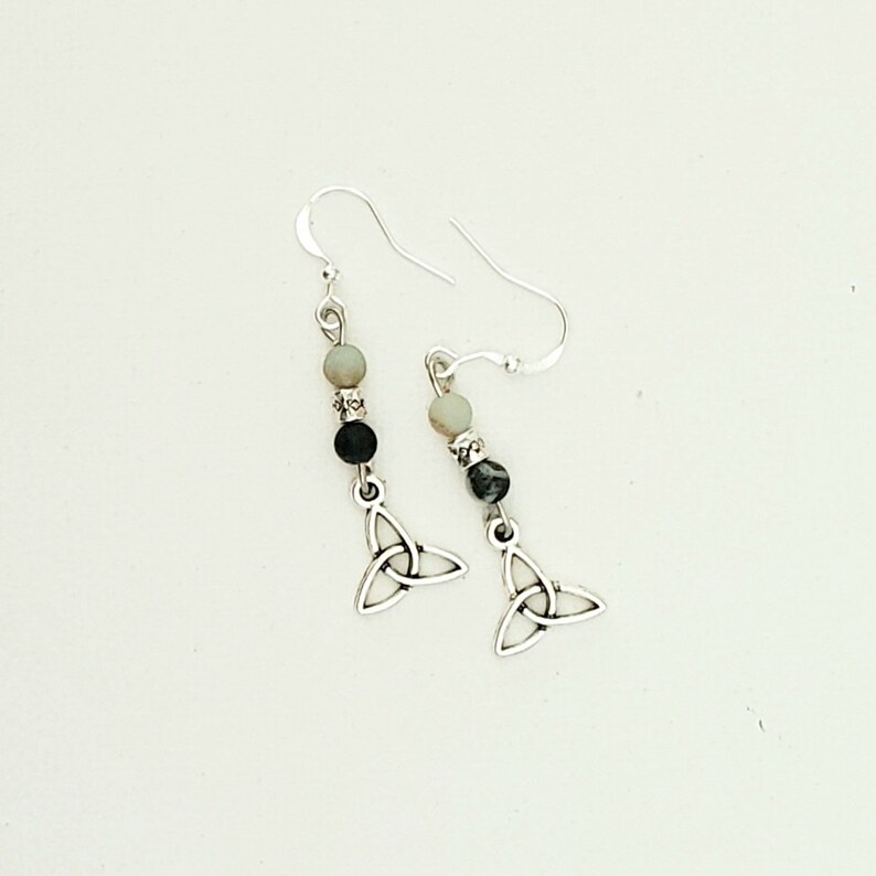 Handmade Celtic Trinity Knot Earrings Celtic Jewelry Irish Earrings Irish Jewelry