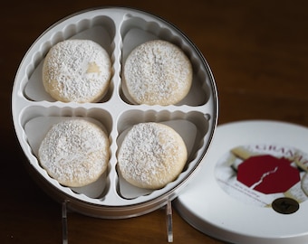 Armenian Sugar Cookies: Traditional Butter Cookie, 12 per Tin