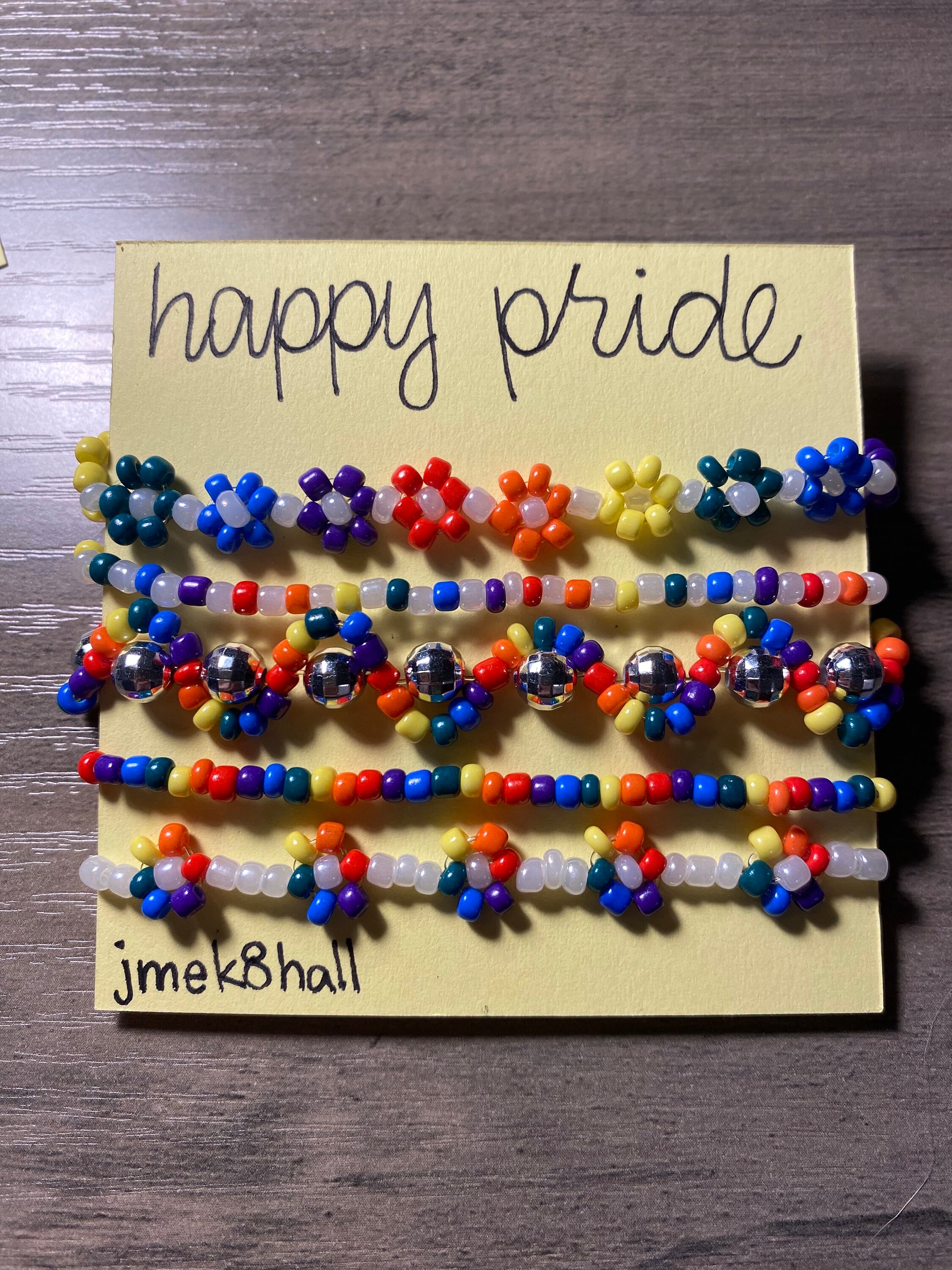Pack of 5 Gay Pride Friendship Bracelets