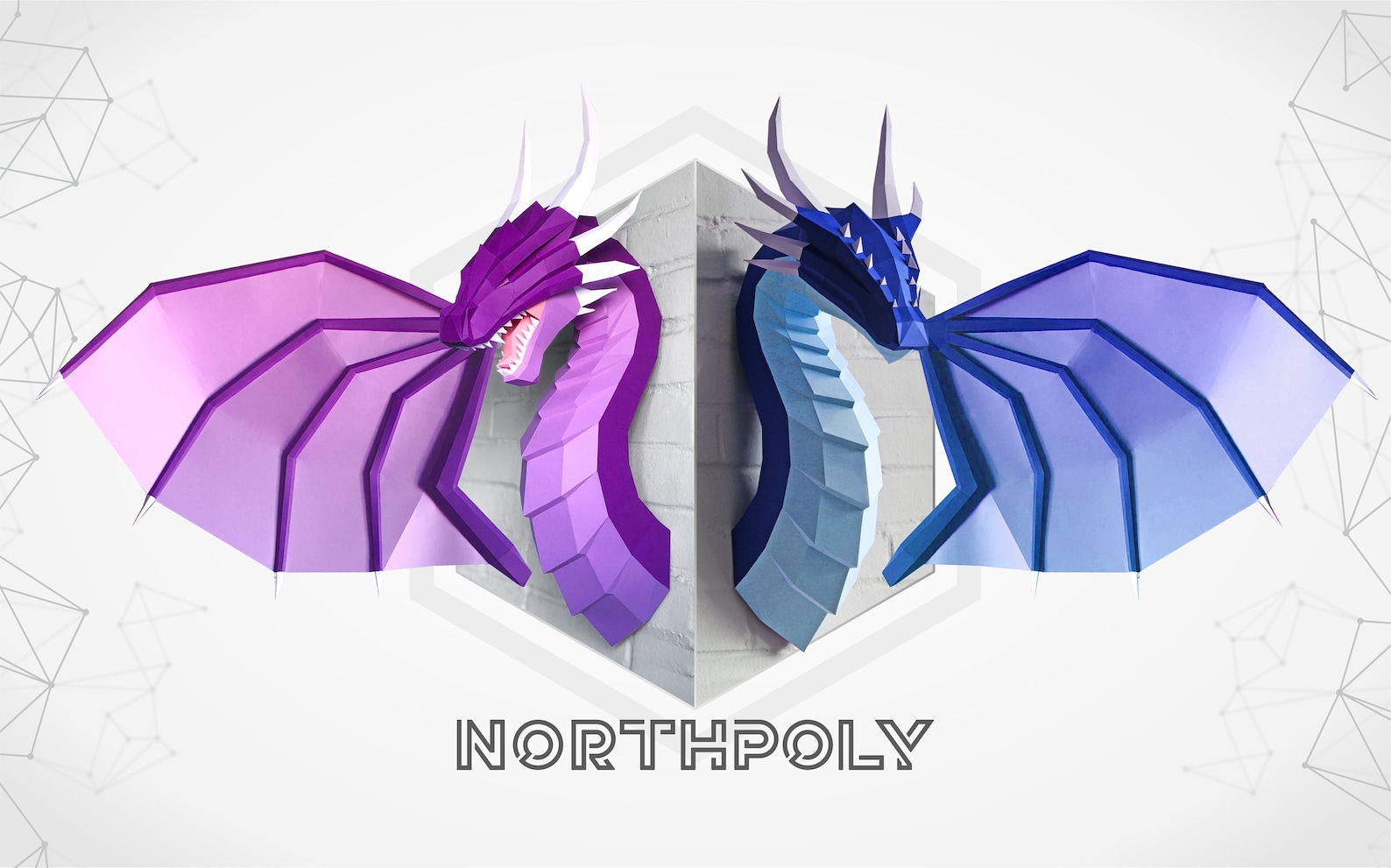 Паперкрафт схема дракона