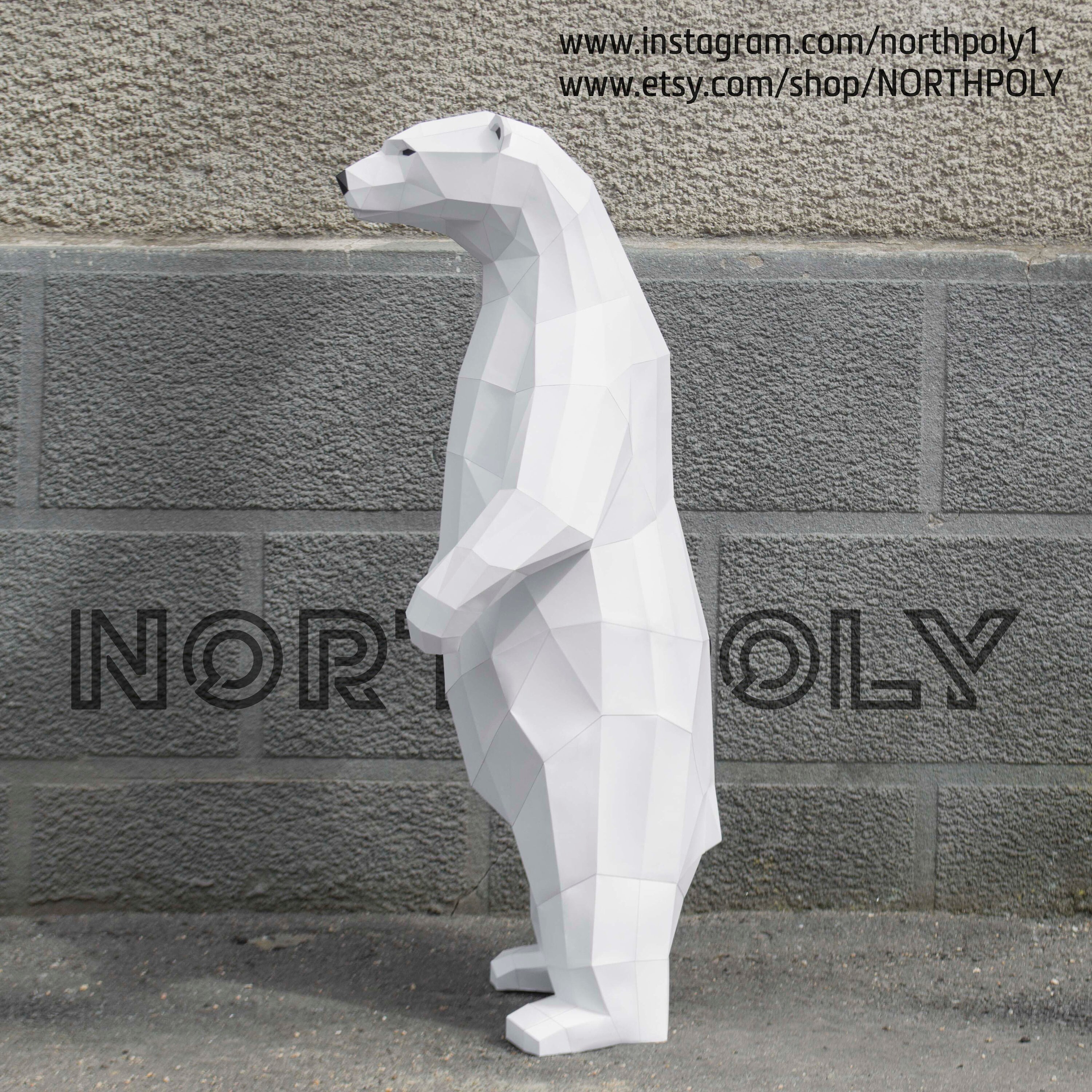 Polar Bear on Hind Legs h-1m and 2m | Etsy