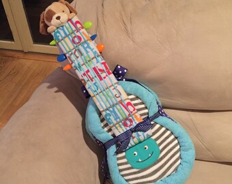 guitar diaper cake