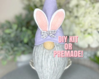 BUNNY GNOME / gnome kit / craft kit / make your own gnome / kids craft / diy gnome / no sew gnome / bunny / gnome / lilac / easter /