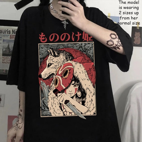 もののけ姫 Princess Mononoke BootムービーTシャツ XXL-