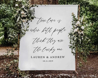 Wedding Ideas for Reception, Backdrop Wedding, Engagement Backdrop, Wedding Decorations, Cloth Wedding Sign, Wedding Banner Backdrop