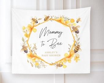 Bee Baby Shower Backdrop, Mommy To Bee Backdrop, Sweet As Can Bee, Bee Party Banner, Bee Shower Sign, Bee Party Decorations, Little Honey