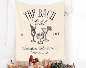 Bachelorette Party Backdrop, Bach Weekend, Bach Party Club, Bachelorette Banner, Personalized Sign for Bachelorette, Hen Party Backdrop,