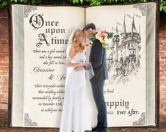 Fairytale Wedding Backdrop, Enchanted Wedding Photo Booth Backdrop, Happily Ever After Backdrop, Cinderella Wedding Decorations, Unique