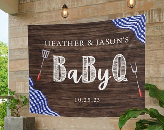 Baby Q Decorations, Bbq Baby Shower Decorations, Baby Q Backdrop, Babyq Banner, Baby Bbq Backdrop, Bbq Baby Shower Backdrop, Picnic Baby