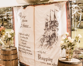 Once Upon A Time Backdrop, Fairytale Wedding Decor, Fairytale