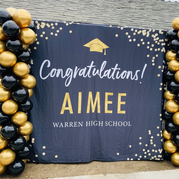 Graduation Backdrop 2024, Graduation Photo Booth Backdrop, High School Graduation Party Ideas, Graduation Party Decorations, Grad Party Sign