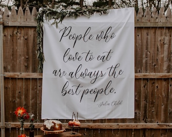 Friendsgiving Banner, Friendsgiving Decor, Friendsgiving Sign, Friendsgiving Wall Decor, People Who Love To Eat Are Always The Best People