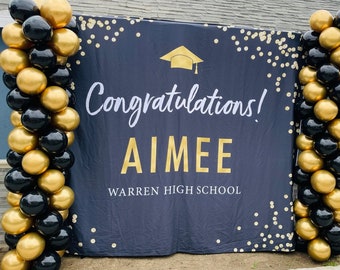 Graduation Backdrop 2025, Graduation Photo Booth Backdrop, High School Graduation Party Ideas, Graduation Party Decorations, Grad Party Sign