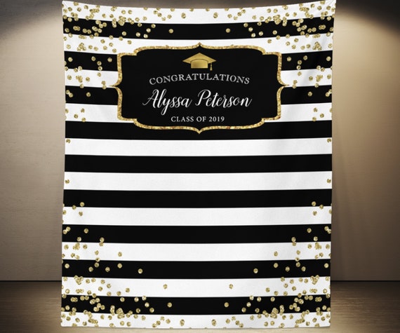 Graduation Banner Grad Party Ideas Graduation Backdrop Grad Etsy