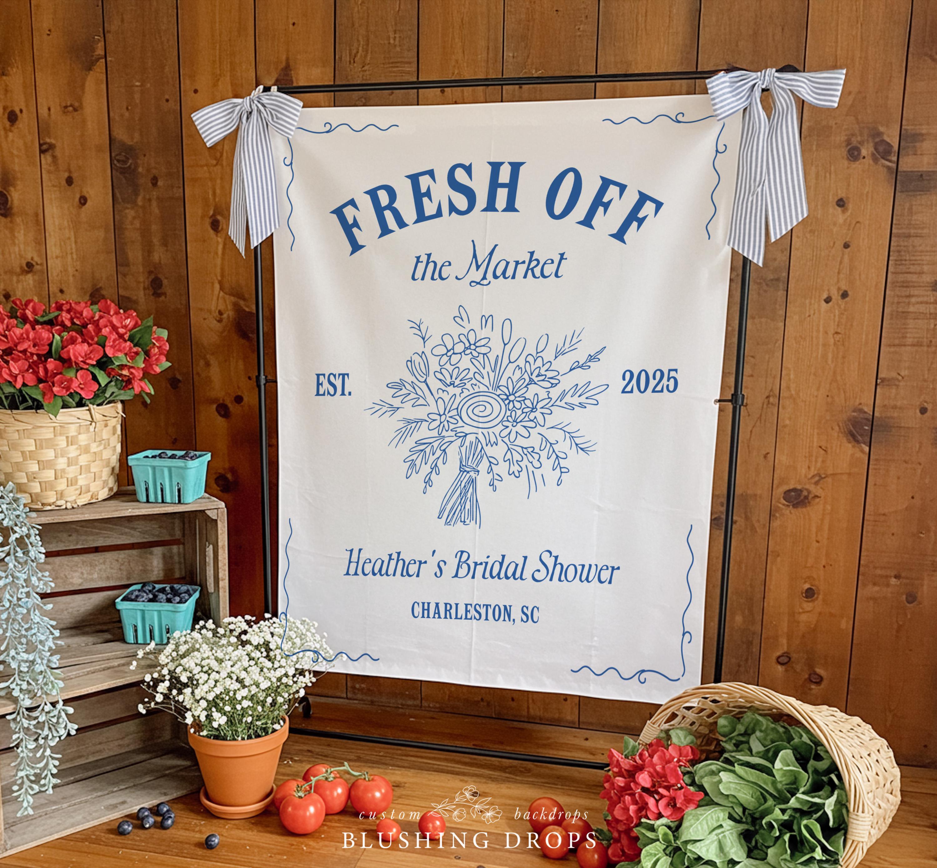 off the market bridal shower dress Pink Farmers Market Bridal Shower Invitation Printable Template – Wilde  Peach Party main image 0