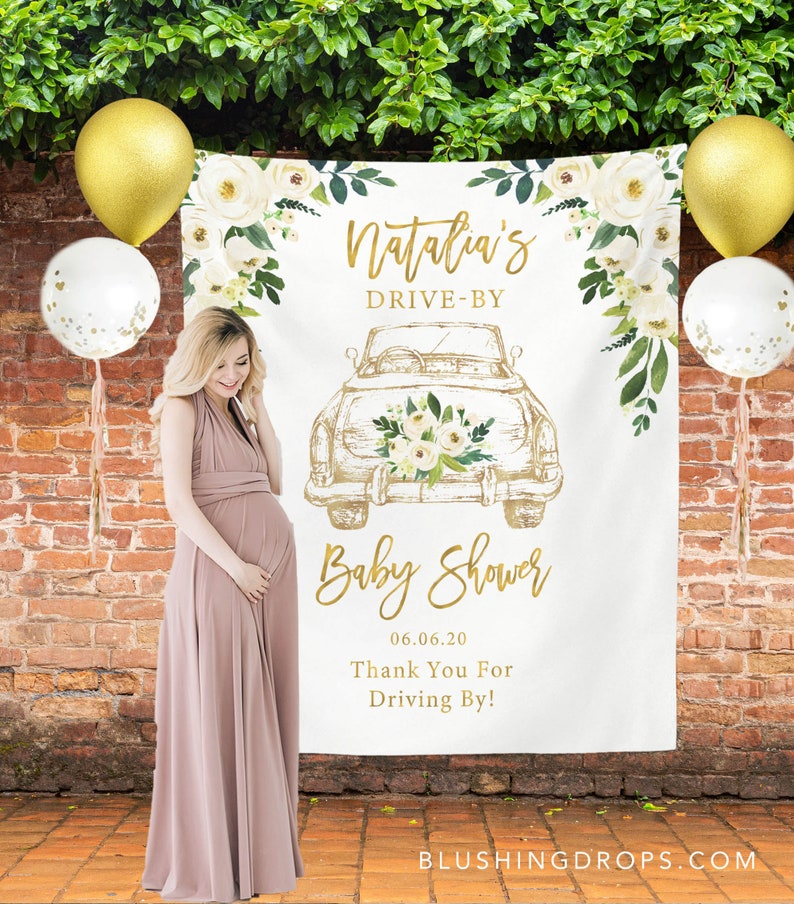 Drive By Baby Shower Quarantine Baby Shower Sign Baby Shower Etsy