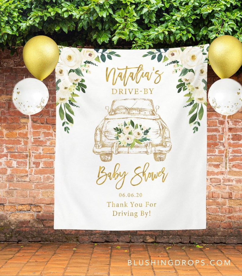 Drive By Baby Shower Quarantine Baby Shower Sign Baby Shower Etsy