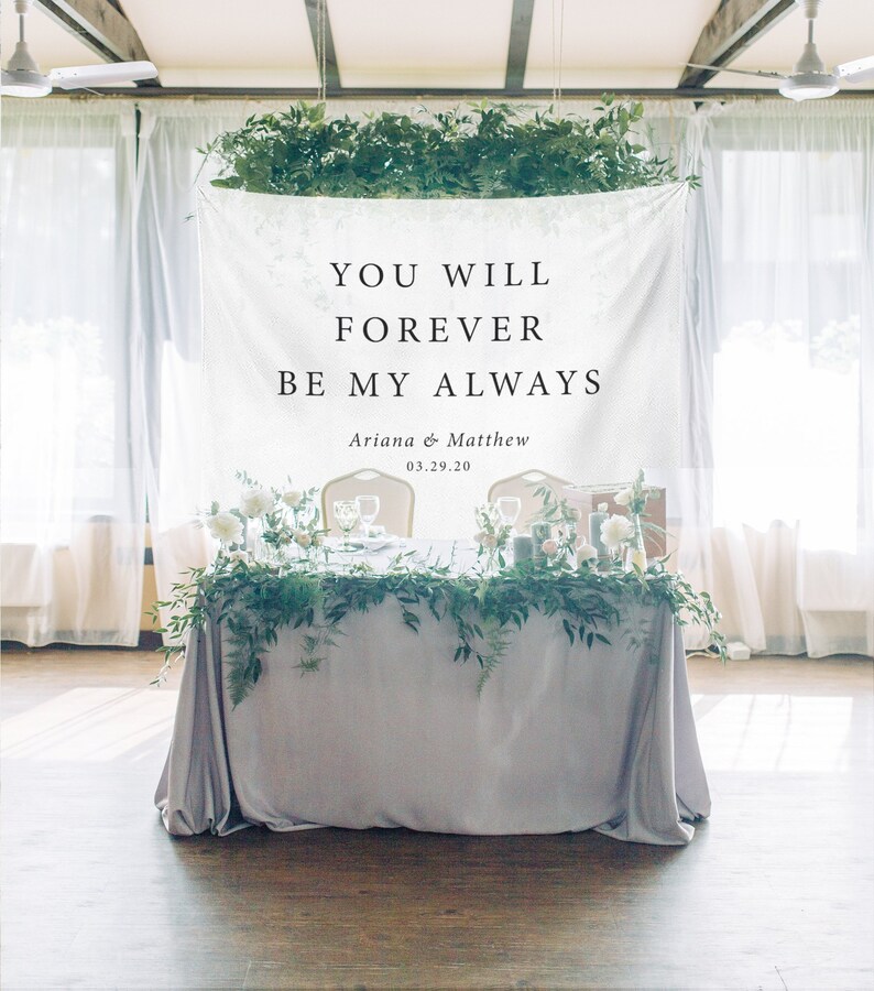 Wedding Backdrop For Reception Sweetheart Table Backdrop You Etsy