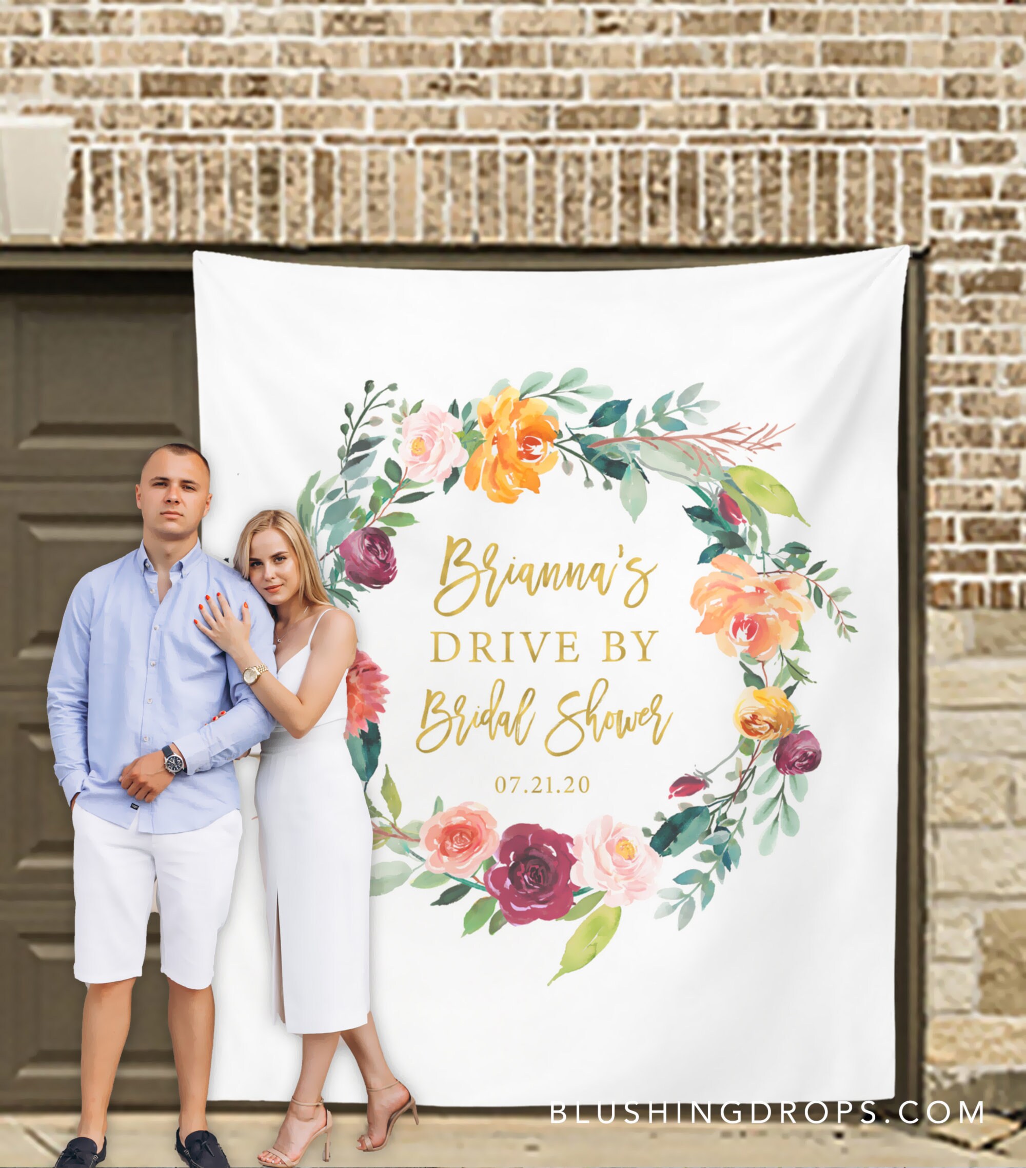 Drive By Bridal Shower Bridal Shower Drive Through Photo Etsy