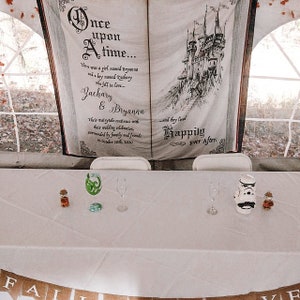 Fairytale Wedding Backdrop, Enchanted Wedding Photo Booth Backdrop, Happily Ever After Backdrop, Cinderella Wedding Decorations, Unique